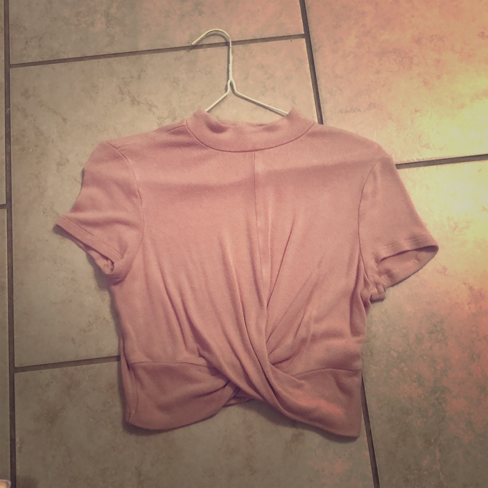 Light pink crop sweater